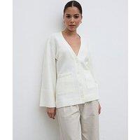 Pretty Lavish Chunky Cuff Cardigan - Cream