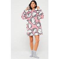 Hello Kitty Ladies Hello Kitty Fleece Hooded Blanket