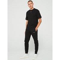 Calvin Klein Micro Logo Repreve Cuffed Joggers - Black