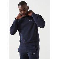 Calvin Klein Micro Logo Crew Neck Sweatshirt - Navy