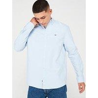 Tommy Jeans Regular Fit Oxford Shirt - Light Blue