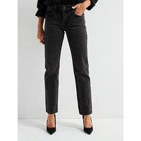 Levi'S Midi Rise Straight Leg Jeans - Black