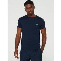 Lacoste Regular Fit Pima Cotton Crew Neck T-Shirt - Navy