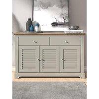 Gfw Salcombe Large 3 Door, 2 Drawer Sideboard - Grey