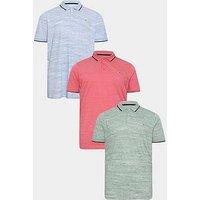 Badrhino Bad Rhino Injected Slub Polo Shirt 3Pk - Multi