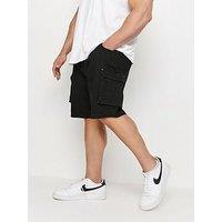 Big & Tall Mens Elasticated Waist Denim Cargo Shorts