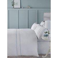 Serene Ric Rac Duvet Cover Set - Duck Egg Blue