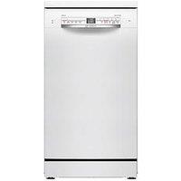 Bosch Series 2 Sps2Ikw01G Slimline, 9-Place Settings Freestanding Dishwasher - 5 Programmes, Vario Baskets, 4 Options, 48Db, 9.5L - White