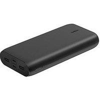 Belkin Boostcharge 26,000Mah Powerbank - 4 Port, 32W Pd Fast Charger, Black