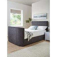The Very Collection Kingsley Fabric Tv Bed Frame - Fits Up To 32 Inch Tv - Charcoal