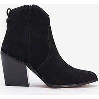 Barbour Rhonda Western Heel Ankle Boot - Black