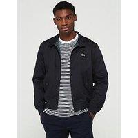 Lacoste Showerproof Cotton Twill Harrington Jacket - Navy