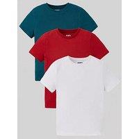 Everyday Boys 3 Pack Short Sleeve Solid Colour T-Shirts - Multi