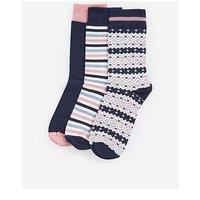 Barbour Claudia Fairisle Sock Gift Set - Pink