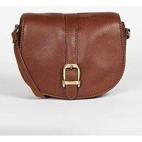 Barbour Laire Leather Saddle Bag - Brown