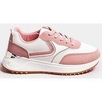 Yours Wide Fit Runner Trainer Pink