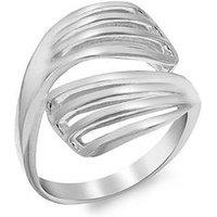 The Love Silver Collection Sterling Silver Cutout Wrap-Around Ring