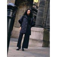 Barbour Astor Quilted Cape Jacket - Black