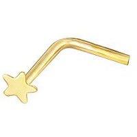 Love Gold 9Ct Yellow Gold Tiny Star Shape Nose Stud