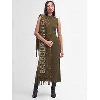 Barbour International Milla Knitted Midi Dress - Green