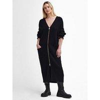 Barbour International Mondale Knitted Midi Dress - Black
