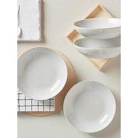 Denby Elements 4-Piece Pasta Bowl Set In Stone White