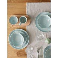 Denby Elements 12-Piece Coupe Dinner Set In Jade Light Green