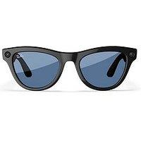 Ray-Ban Meta Skyler - Shiny Black, Transitions Cerulean Blue