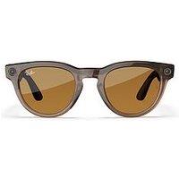 Ray-Ban Meta Headliner Glasses - Shiny Warm Stone, Transitions Saffron Yellow