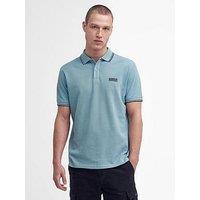 Barbour International Evan Tipped Short Sleeve Polo Shirt - Light Blue