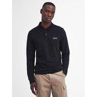Barbour International Essential Long Sleeve Polo Shirt - Black