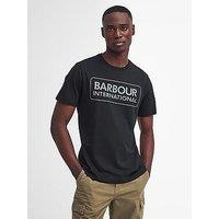 Barbour International Essential Large Logo Short Sleeve T-Shirt - Black