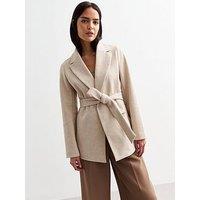 New Look Mink Short Belted Coat