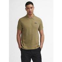 Barbour International Albury Textured Zip Polo Shirt - Green