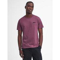 Barbour International Slim Fit Small Logo Short Sleeve T-Shirt - Purple