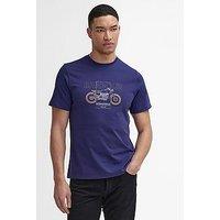 Barbour International Calder Graphic Short Sleeve T-Shirt - Blue