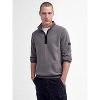 Barbour International Outline Funnel Neck 1/2 Zip Sweat Top - Grey