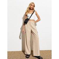 New Look Tailored Cargo Trousers - Tan