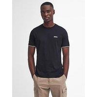 Barbour International Philip Tipped Cuff Short Sleeve T-Shirt - Black