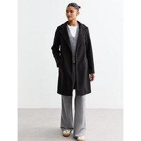 New Look Unlined Tailored Coat - Black