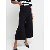 River Island Wide Leg Culotte - Black