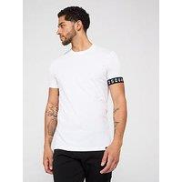 Dsquared2 Loungewear Sleeve Band Logo Crew T-Shirt - White