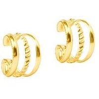 The Love Collection Gold Colour Triple Ear Cuff