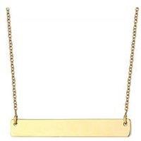 The Love Collection 18Ct Gold Plated Manifest Bar Necklace