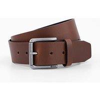 Boss Joris Metal Buckle 4Cm Leather Belt - Brown