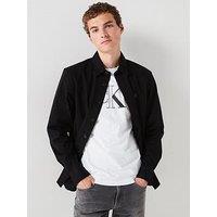 Calvin Klein Jeans Woven Logo Overshirt - Black