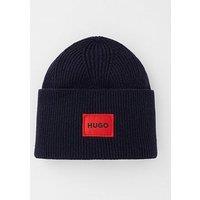 Hugo Xaff 6 Logo Beanie Hat - Blue