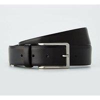 Boss Erman-L Sz35 Formal Leather Belt - Black