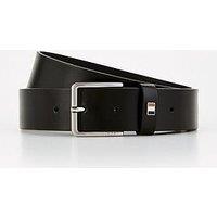 Boss Ther Corporate Flag 3.5Cm Leather Belt - Black