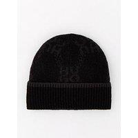 Hugo Xayn Mono Chain Beanie Hat - Black